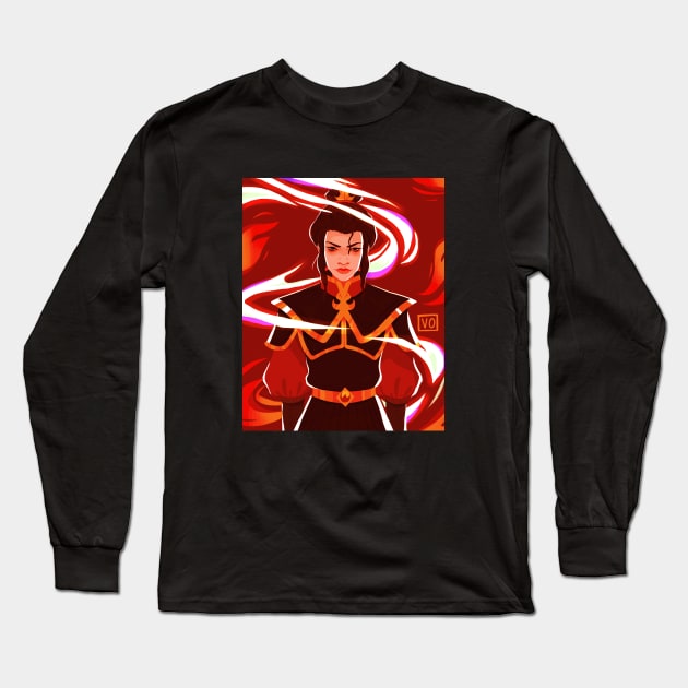 Fire Nation Princess Long Sleeve T-Shirt by Vivian Ostrander